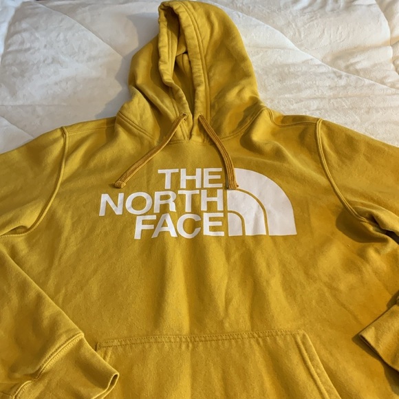 The North Face yellow mustard hoodie size medium - Picture 3 of 10